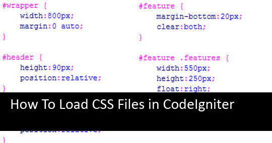 How To Load CSS Files in CodeIgniter
