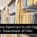 How To Use OpenCart to Sell Digital Goods i.e. Downloads of Files